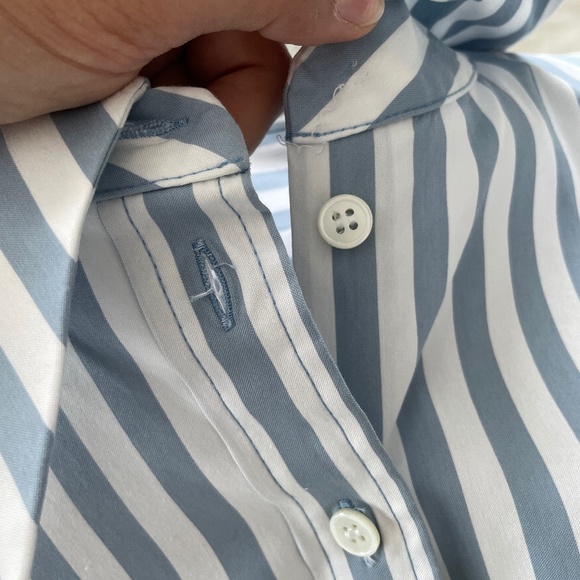 Michael Kors Collection Striped Poplin blouse - Picture 9 of 10
